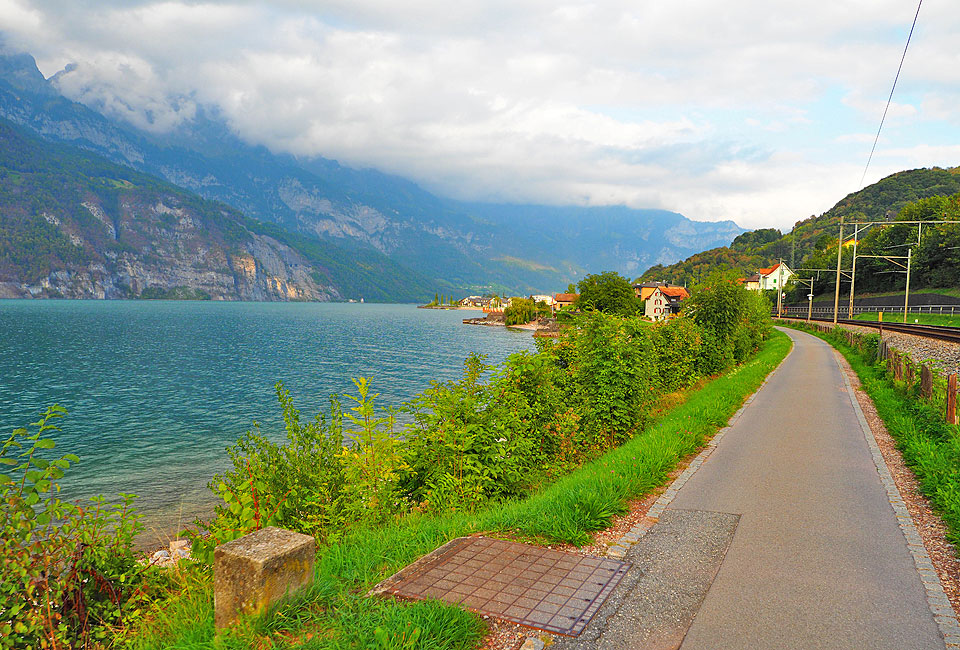 Radweg vom Züricher See über den Walensee zum Bodensee
