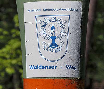 Der Waldenserweg verläuft auf einem Großteil der Tour