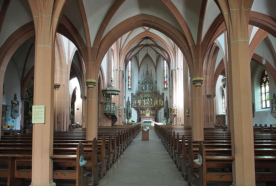 Neugotische St Martinskirche in Tauberbischofsheim