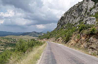 Radfahren in der Türkei:Blick zurück ins Tal