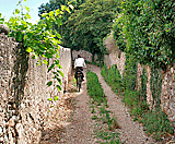 Gasse zwischen Mauern