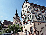 Kirchenburg mit Rathaus Merklingen