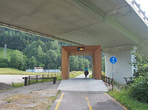 Blick zurück nach Tarvisio