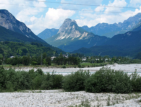 Blick auf die umgebenden Alpen