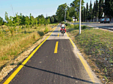 Gut ausgebauter Radweg