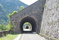 Blick durch Tunnel