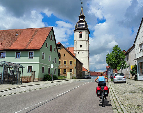Radweg durch Lehrberg