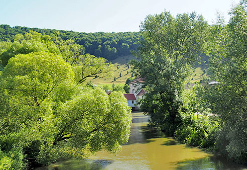 Mühlen nutzen das Wasser der Altmühl