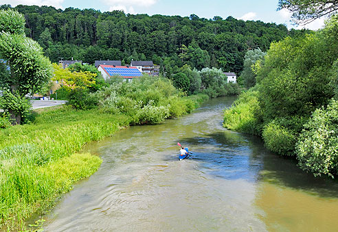 Wassersport in der Altmühl