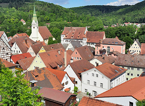 Schöner Blick Auf Pappenheim