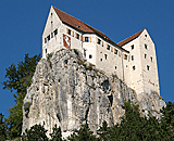 Altmühlradweg: Burg Prunn von unten