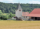 Altmühlradweg: Kirche von Inching an der Altmühl