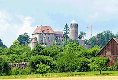Blick auf Burg Colmberg