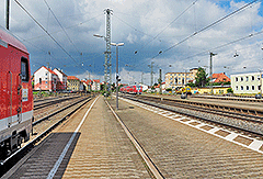 Bahnhof in Ansbach