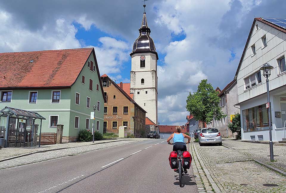 Radweg durch Lehrberg