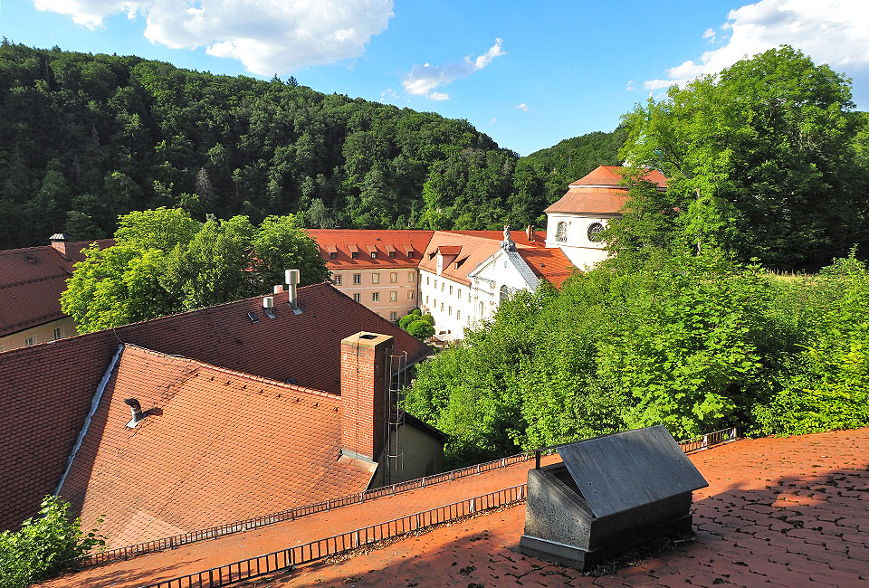 Kloster Weltenburg von oben