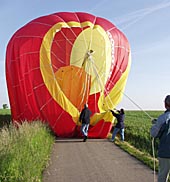 Landung des Ballons