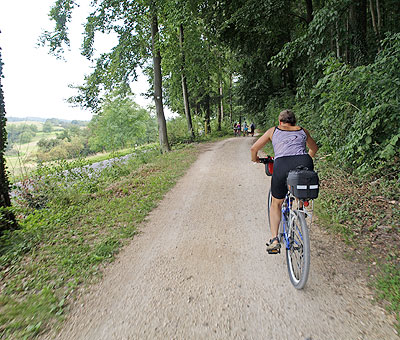 Steil geht es bergauf in Wallhausen