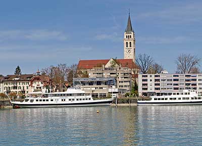 Kirche und Hafen Romanshorn