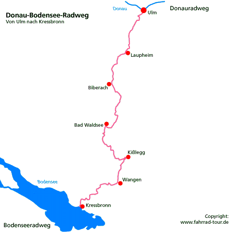 Karte Ruhrtalradweg