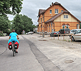 Entlang der "Bahnhofsstraße" erreichen Sie schnell die historische Stadtmitte Wangens.