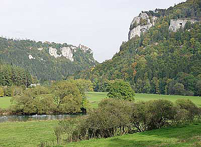 Blick auf Kloster Beuron