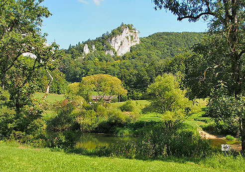 Blick zurück auf das Jägerhaus