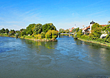 Zusmmenfluß von Donau und Wörnitz
