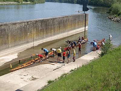 An der Staustufe Poikam