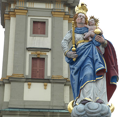 Mariensäule vor dem alten Rathaus