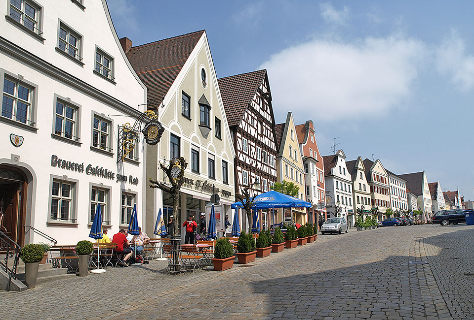 Der Marktplatz in Günzburg