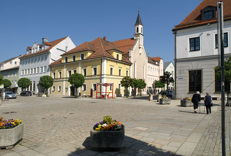 Straßenzug in Kelheim