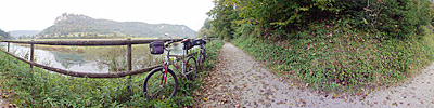 Panoramaüberblick oberes Donautal