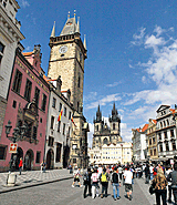 Blick auf den Rathausplatz