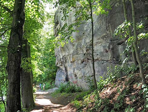 Schmaler Naturweg nach Kralupy