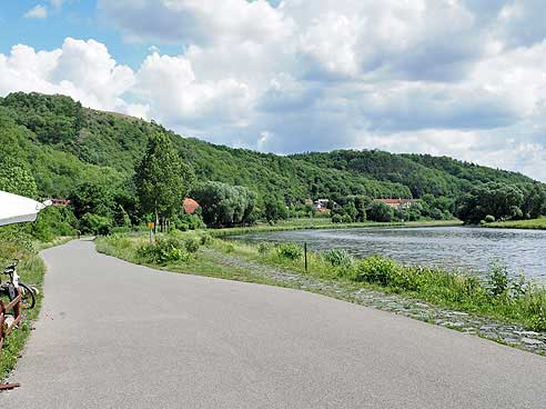 Radweg am Ufer