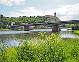 Blick auf Schloss Melnik