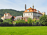 Blick auf Brauerei