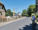 Der Radweg folgt der Lößnitztalstraße