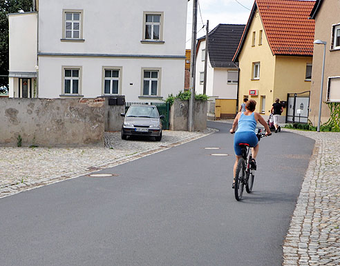 Radweg in Gohlis