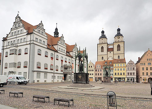 Marktplatz in Wittenberg