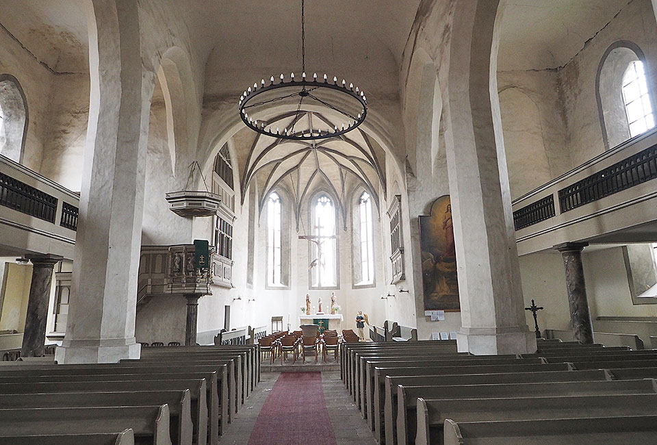 Kirchenschiff St. Marien in Dommitsch