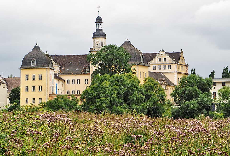 Blick auf Schloss Coswig