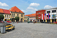 Großzügiger Stadtplatz in Nymburk