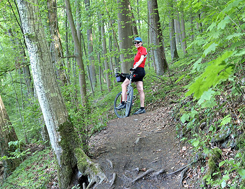Radweg vor dem Enzeck