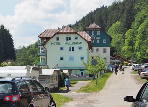 Radweg am Hang