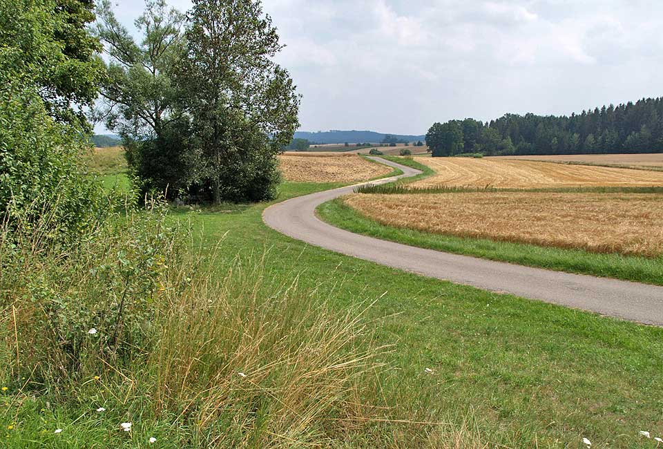 Radweg entlang der Tauber