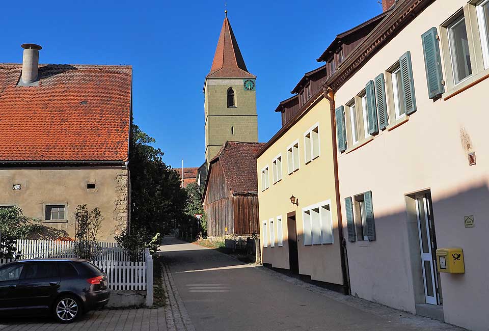 Radweg vor Gebsattel