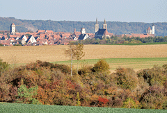 Mittelalterliche Silhouette der Stadt Rothenburg