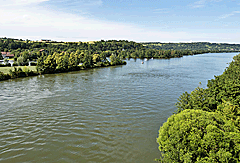Blick auf Naabmündung